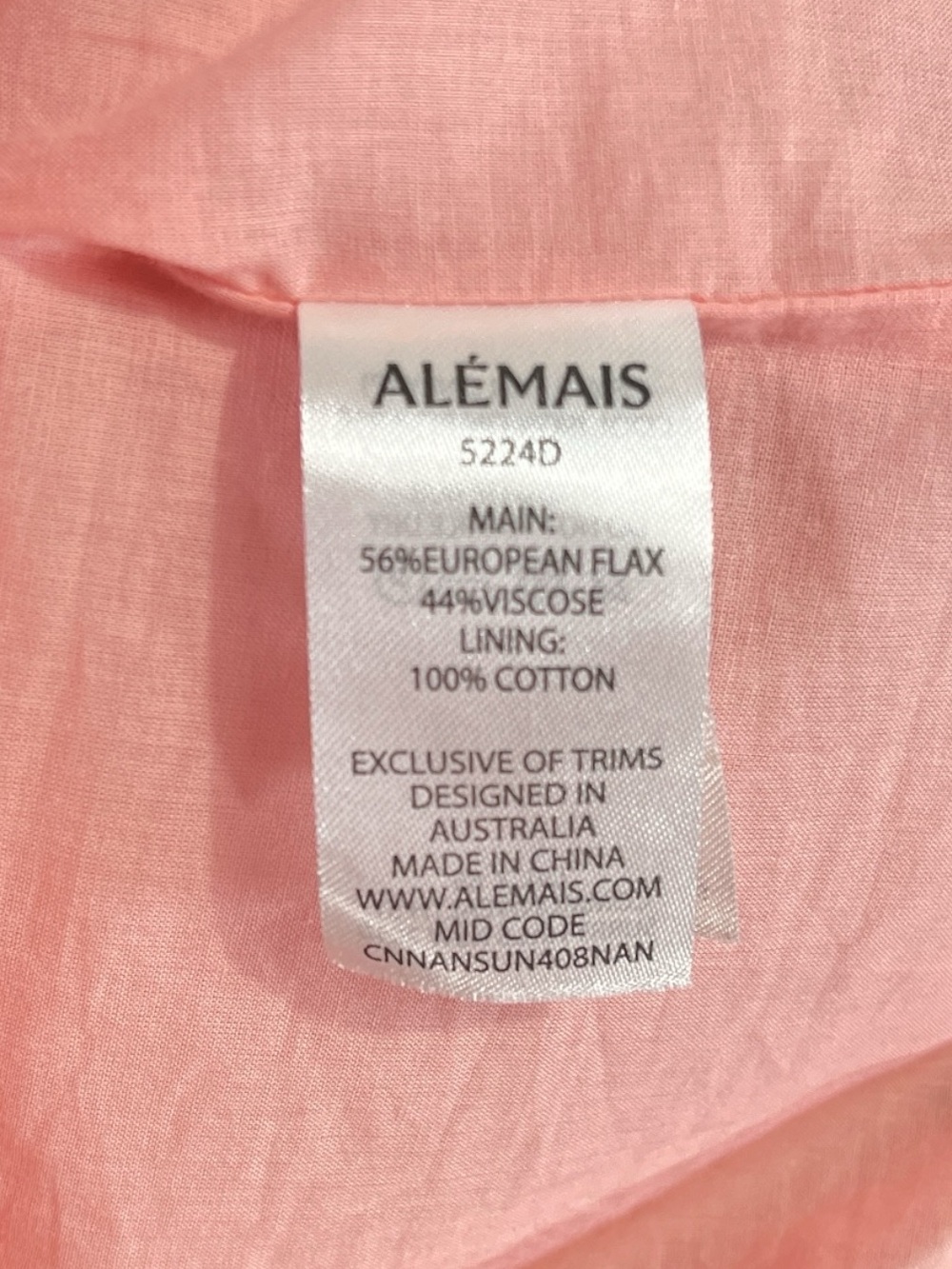 Alémais Inez shift dress pink and red ombre background with a floral print SZ 4 - Picture 9 of 12